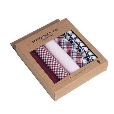 Zakdoeken | 5-pack rood-wit