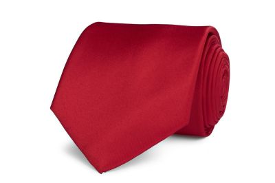 Stropdas Polyester Satijn | Midden Rood