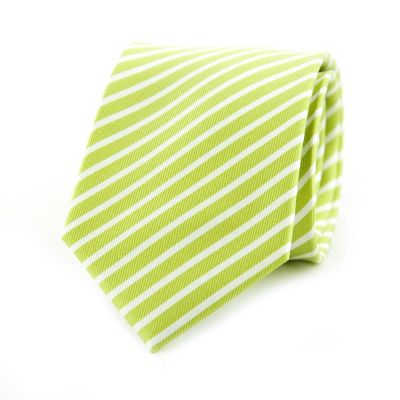 Gestreepte stropdas | Lime
