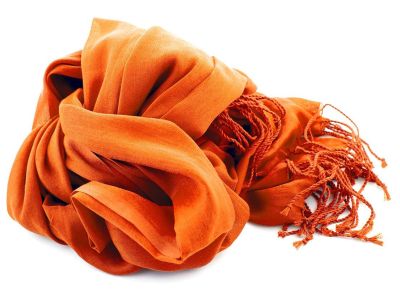 Shawl katoen/zijde | Oranje