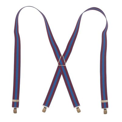 Bretels elastiek | donkerrood/blauw