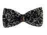 bow tie silverblack blingbling