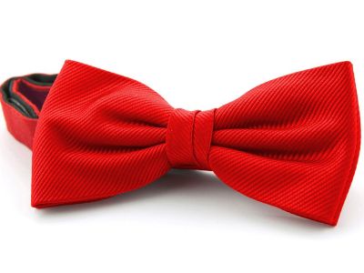 Strikje - zijde - felrood - NOS Strikje - zijde - felrood - NOS