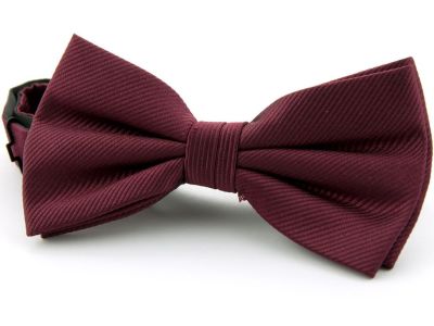 Strikje - zijde - bordeaux - NOS Strikje - zijde - bordeaux - NOS