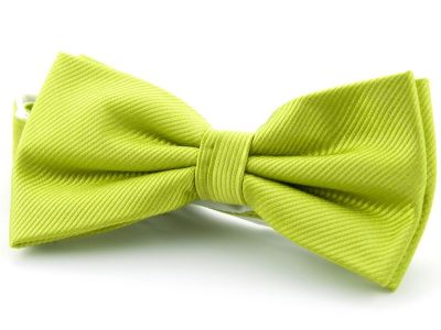 Strikje - zijde - lime - NOS