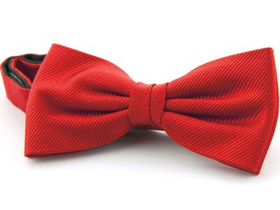 Strikje - zijde - rood - NOS Strikje - zijde - rood - NOS