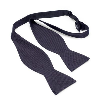 Vlinderdas/Zelfstrikker - zijde - zwart - NOS