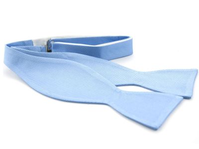 Vlinderdas/Zelfstrikker - zijde - lichtblauw - NOS