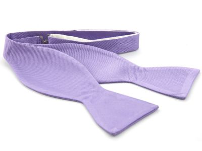 Vlinderdas/Zelfstrikker - zijde - lila - NOS