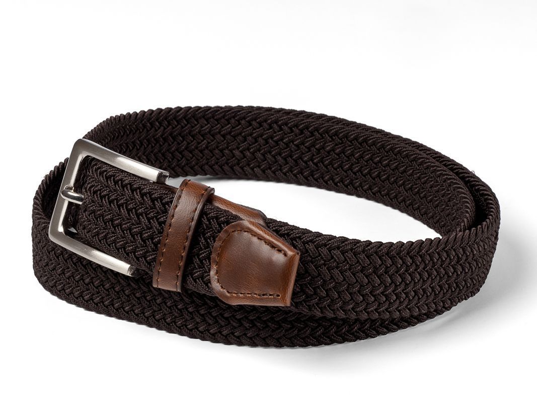 elastic belt brown