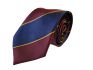 Stropdas - bordeauxdonkerblauw - 75-150cm - 100 microfiber