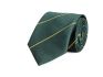 Stropdas - groengestreept goud - 75-150cm - 100 microfiber