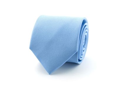 Stropdas effen polyester | Lichtblauw