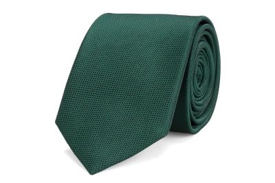 Stropdas - zijde - groen - 7,5cm - NOS