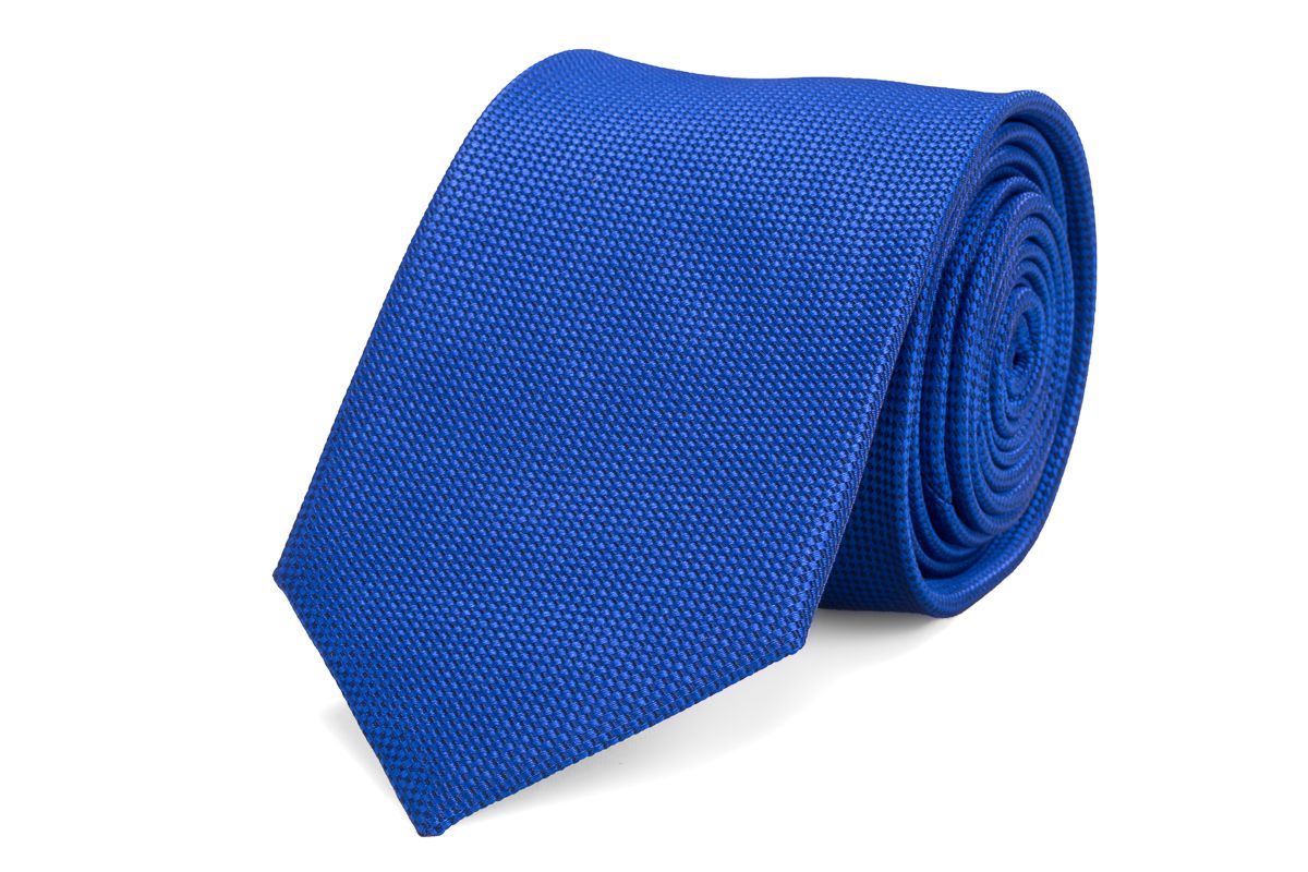 stropdas zijde koningsblauw