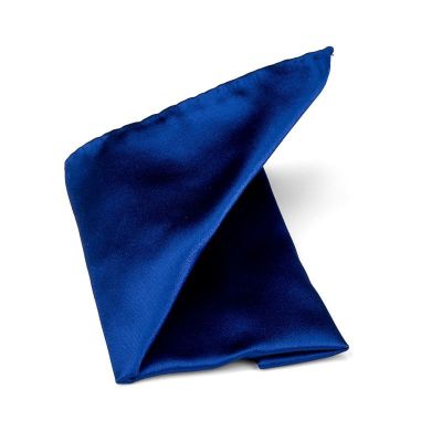 Pochet Progetto uni satijn | Midden blauw