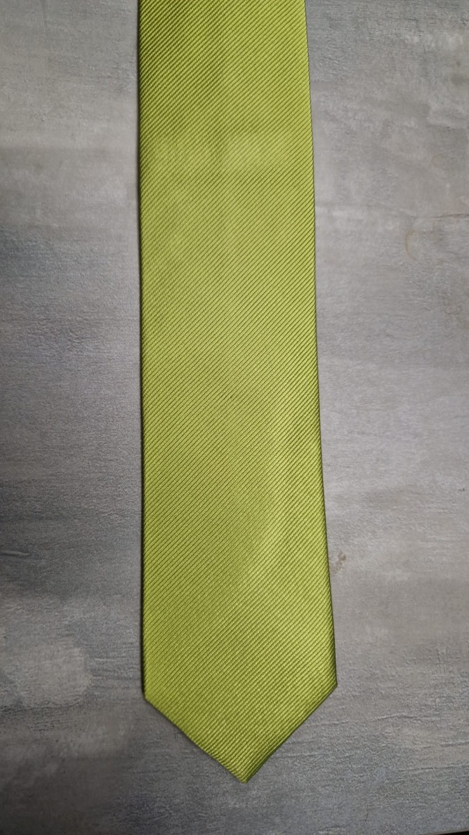 Stropdas / 100% zijde geweven / groen