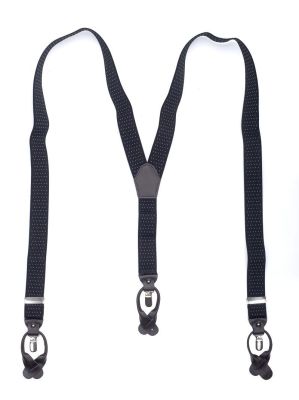 Bretels Progetto gestipt | Zwart/wit