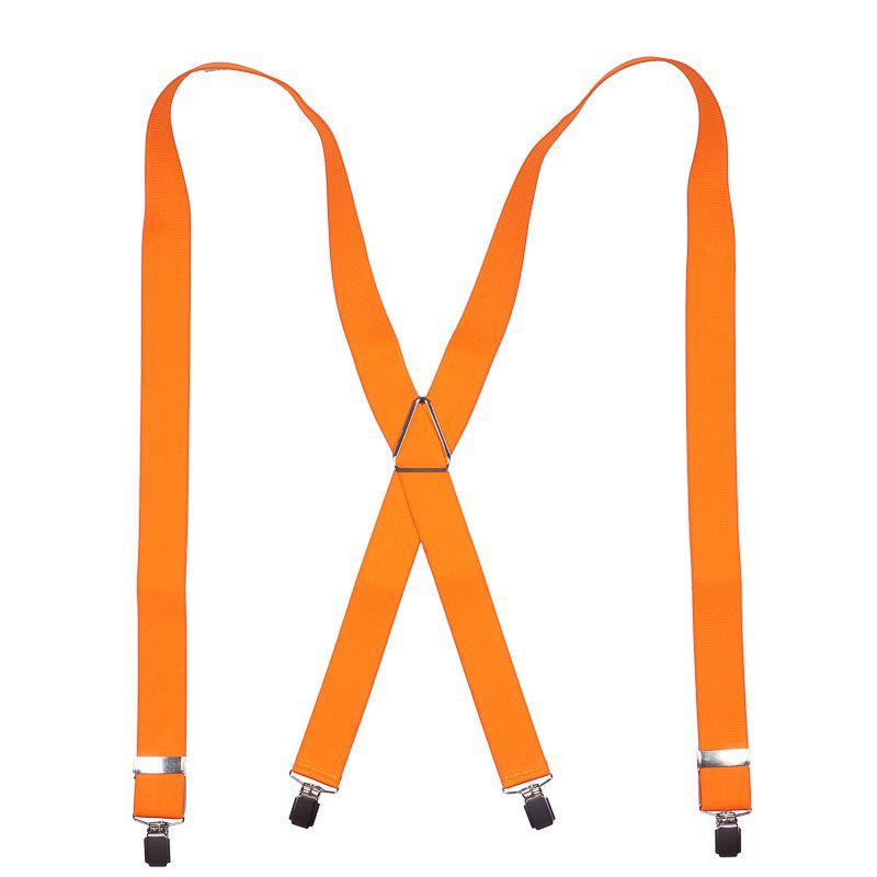 bretels effen oranje elastiek