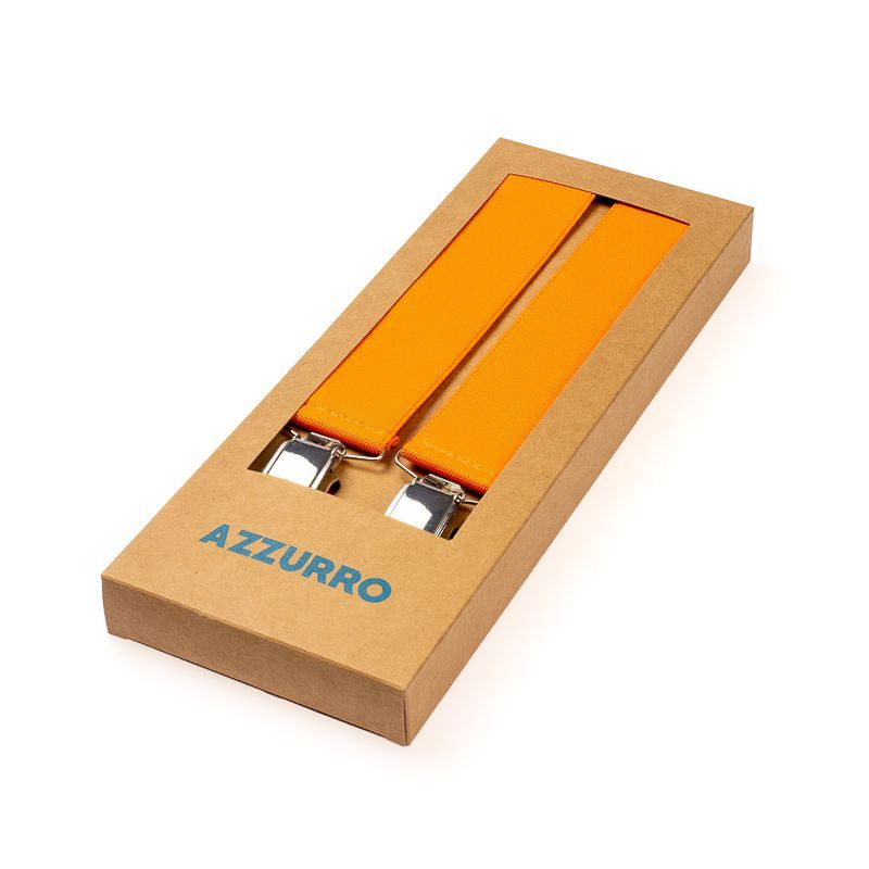 bretels effen oranje elastiek