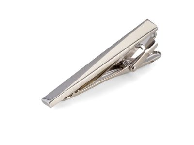 Dasspeld Zilver | diagonaal afgevlakt